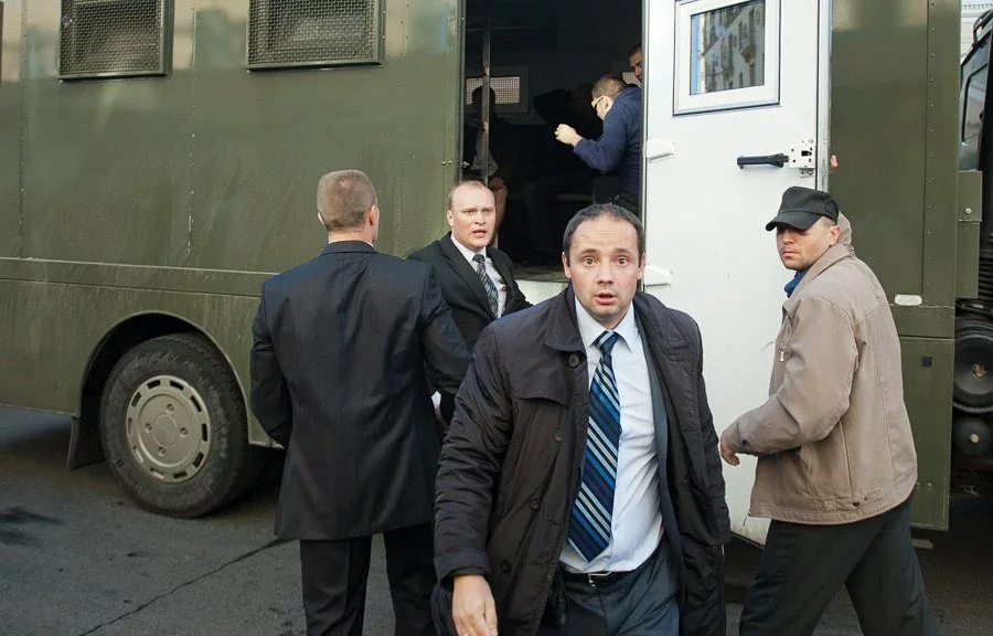 Грищенко, тогда еще майор, на разгоне молчаливых протестов в Минске в 2011 году. Фото: Антон Мотолько