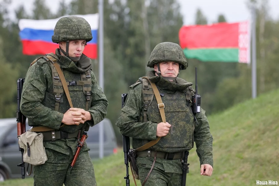 Военные на учениях в Беларуси. Фото: «Наша Ніва»