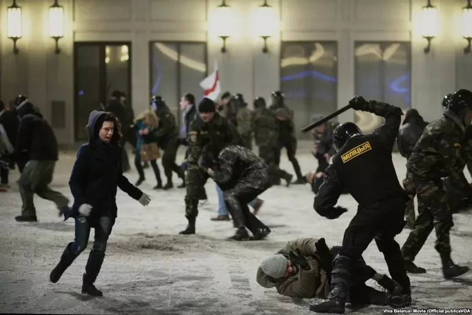 Фото со съемок фильма «Жыве Беларусь»