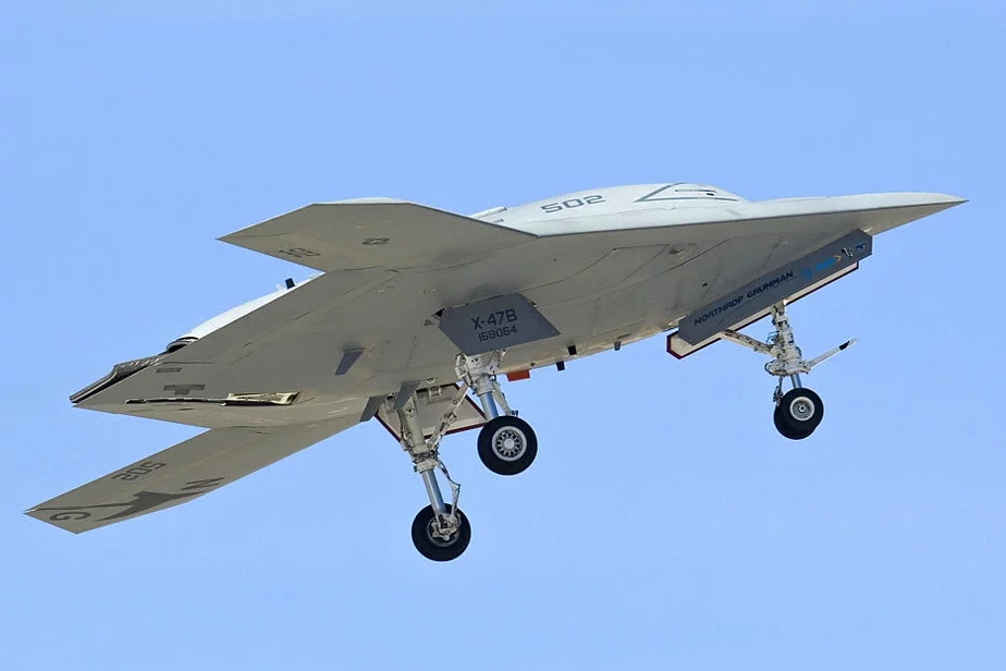 Bajavy bieśpiłotnik X-47 Pegasus. Fota: Shephard News Team