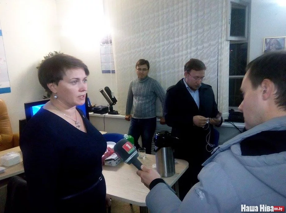 Татьяна Короткевич в день выборов президента 11 октября 2015 года.