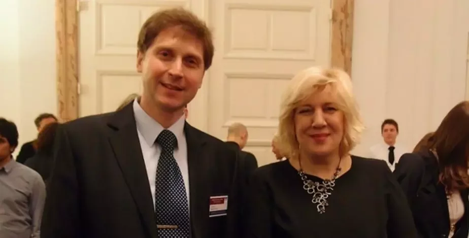 Владимир Рябоволов с Дуней Миятович, представителем ОБСЕ по свободе СМИ.