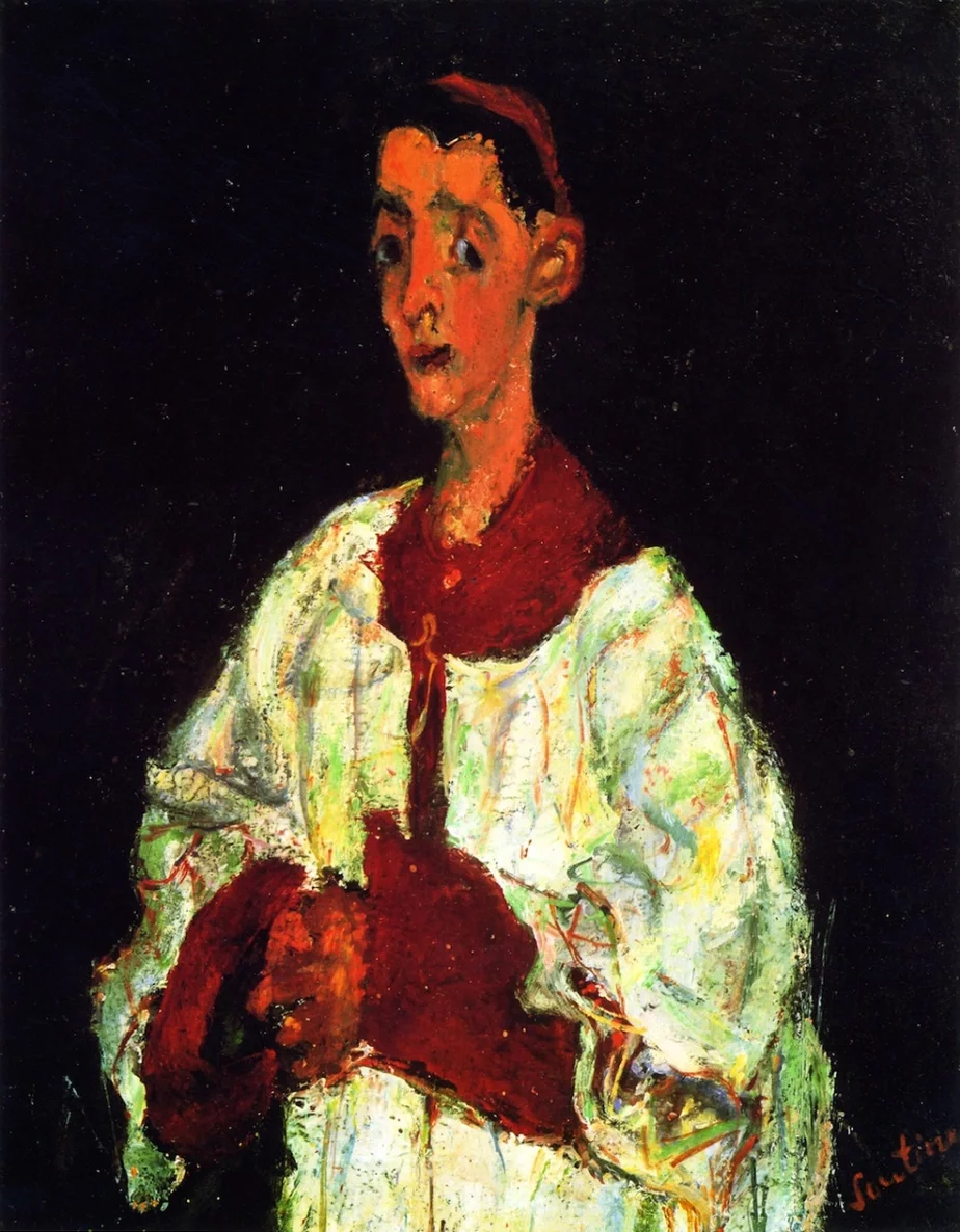 Chaim Sucin. Chłopčyk-charyst. 1928. Muziej Aranžery.