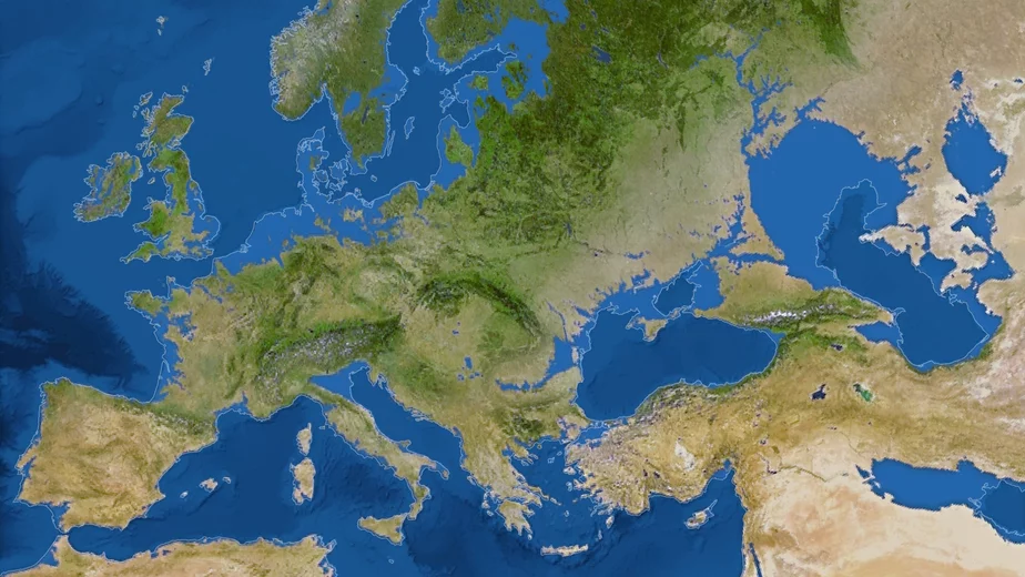 Так изменится карта Европы, если весь лед на Земле растает.