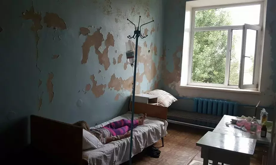 Больница в городе Геническ Херсонской области.