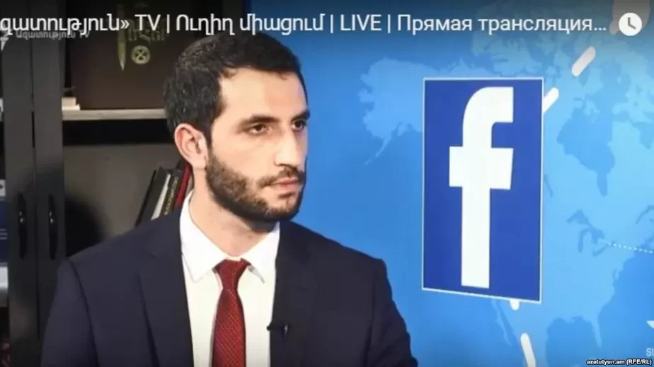 Заместитель министра иностранных дел Армении Рубен Рубинян в студии Азатутюн ТВ, Ереван, 11 июня 2018 г. 