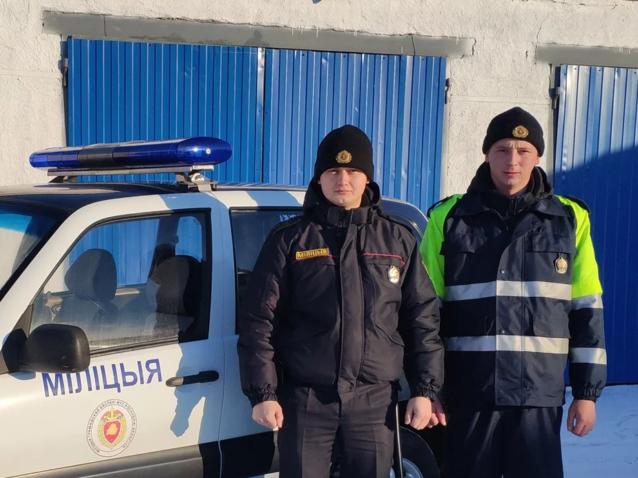 Виталий Смолеков и Артур Панкратов, фото Гомельской областной милиции