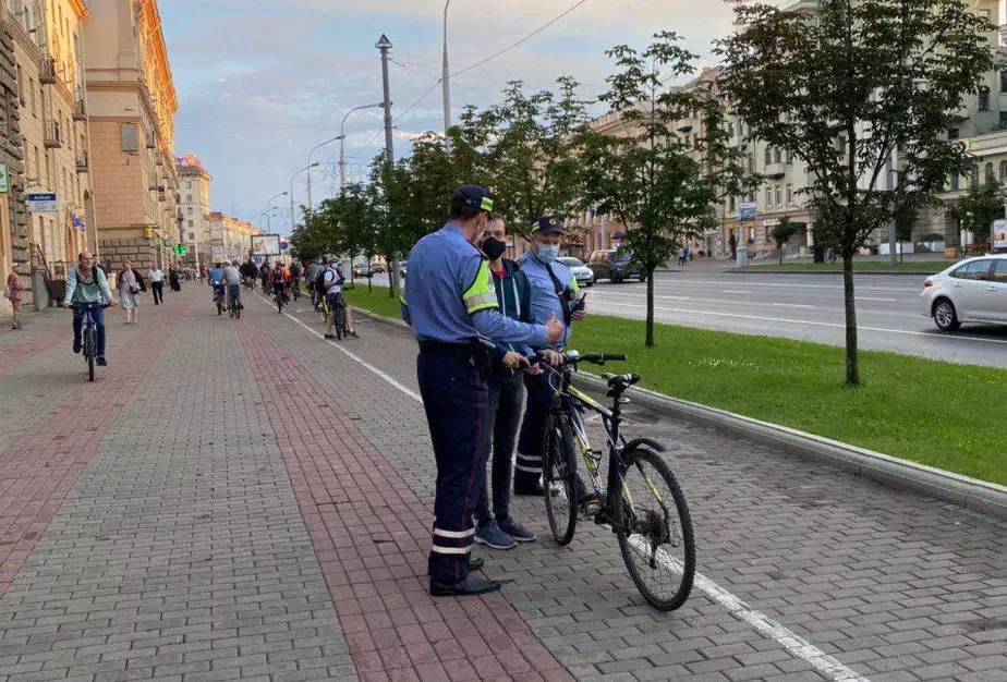 Затрыманне раварыстаў у Мінску.