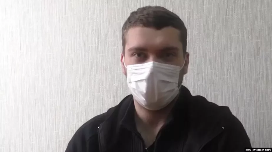 Павел Мартынов, кадр из видео УВД Могилевского облисполкома.