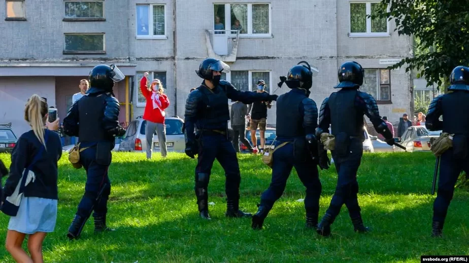 События в Гродно 6 сентября. Фото «Радыё Свабода».