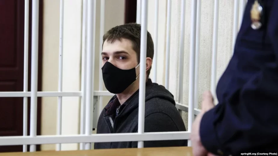 Роман Кононович в суде, 10 февраля 2021. Фото: spring96.org