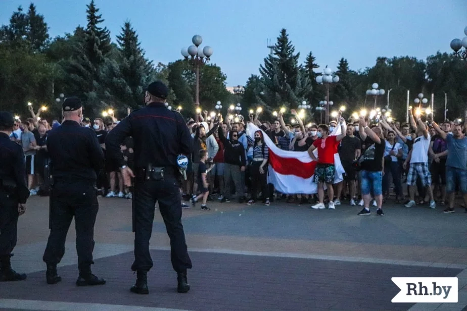 Жнівеньскія пратэсты ў Маладзечне. Фота Rh.by