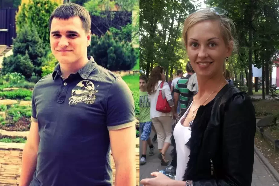Павел Белікаў і яго жонка. Фота: сацсеткі