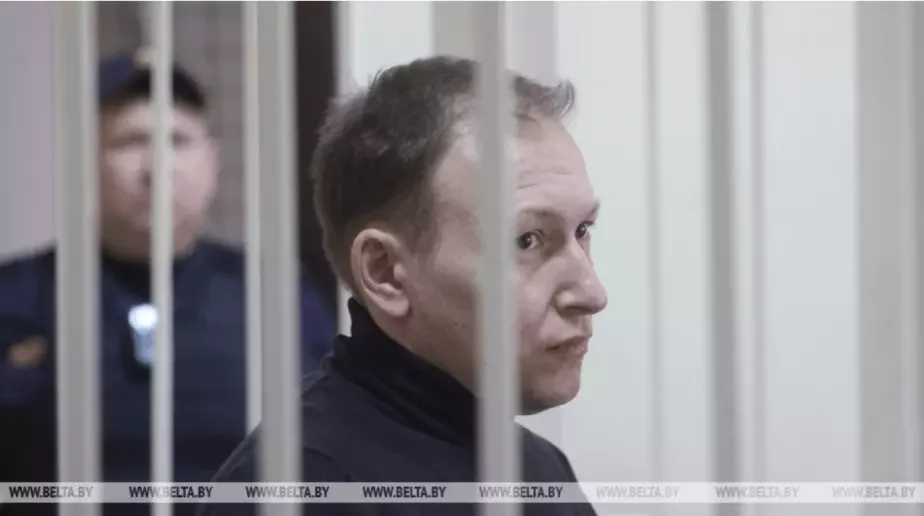 Андрей Дмитриев в суде. Фото: БелТА