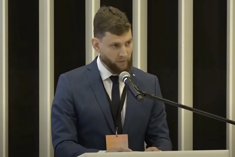 Павел Кухта, представитель Полка Калиновского. Скриншот из видео