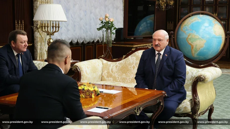 Петэр Сіярта, Сяргей Алейнік і Аляксандр Лукашэнка. Фота: president.gov.by
