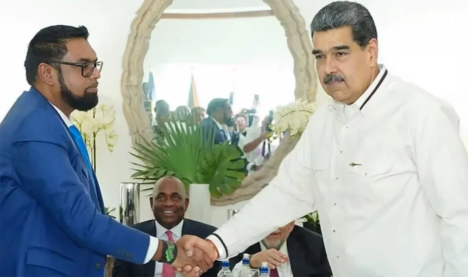 Ирфаан Али и Николас Мадуро. Фото: пресс-служба президента Гайаны