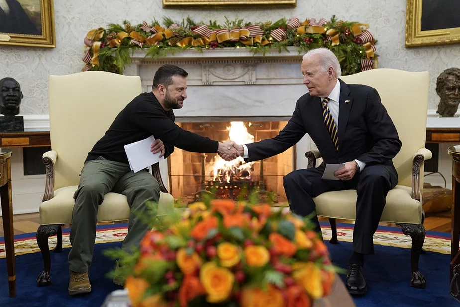 Владимир Зеленский с президентом США Джо Байденом. Фото: AP