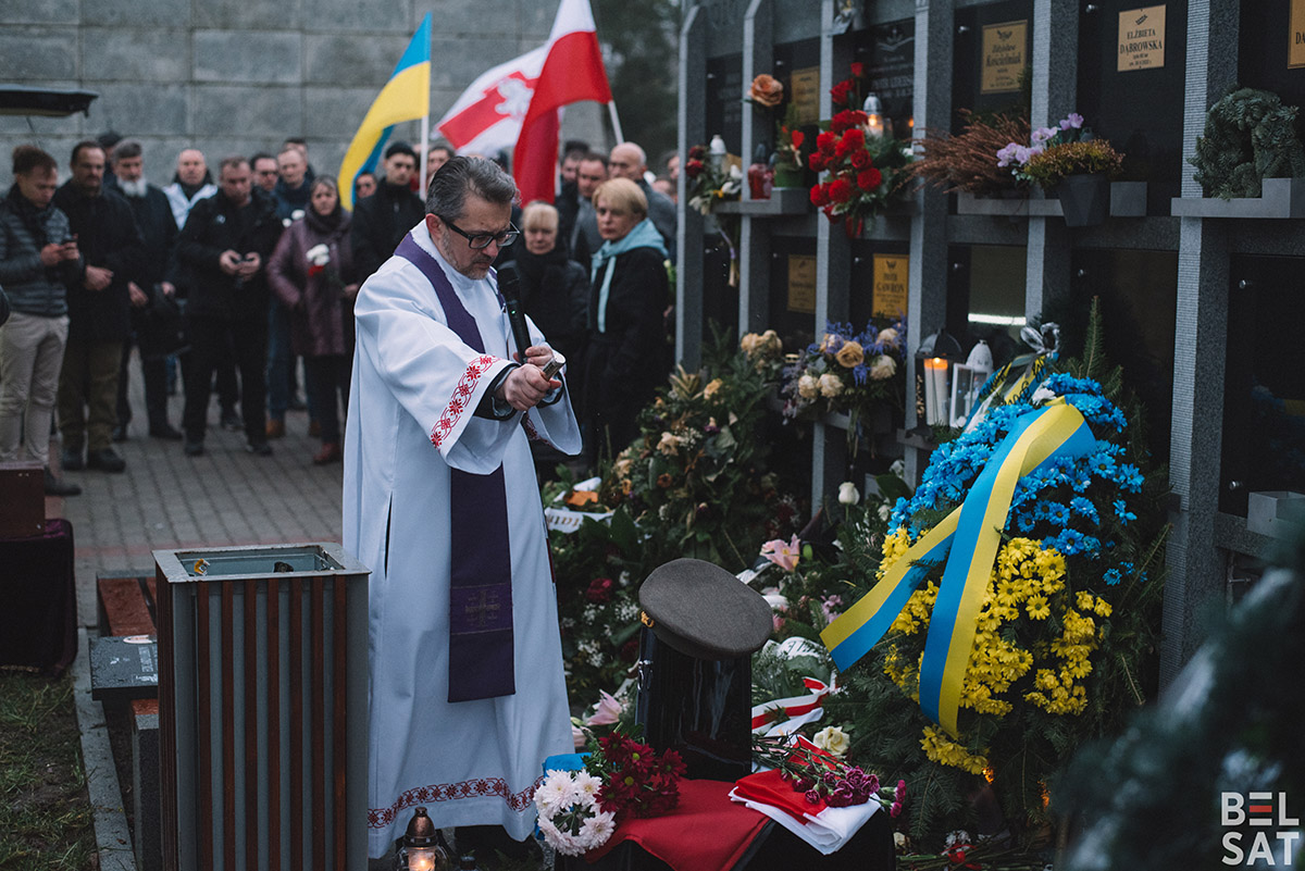 В Варшаве похоронили погибшего в Украине Эдуарда Лобова