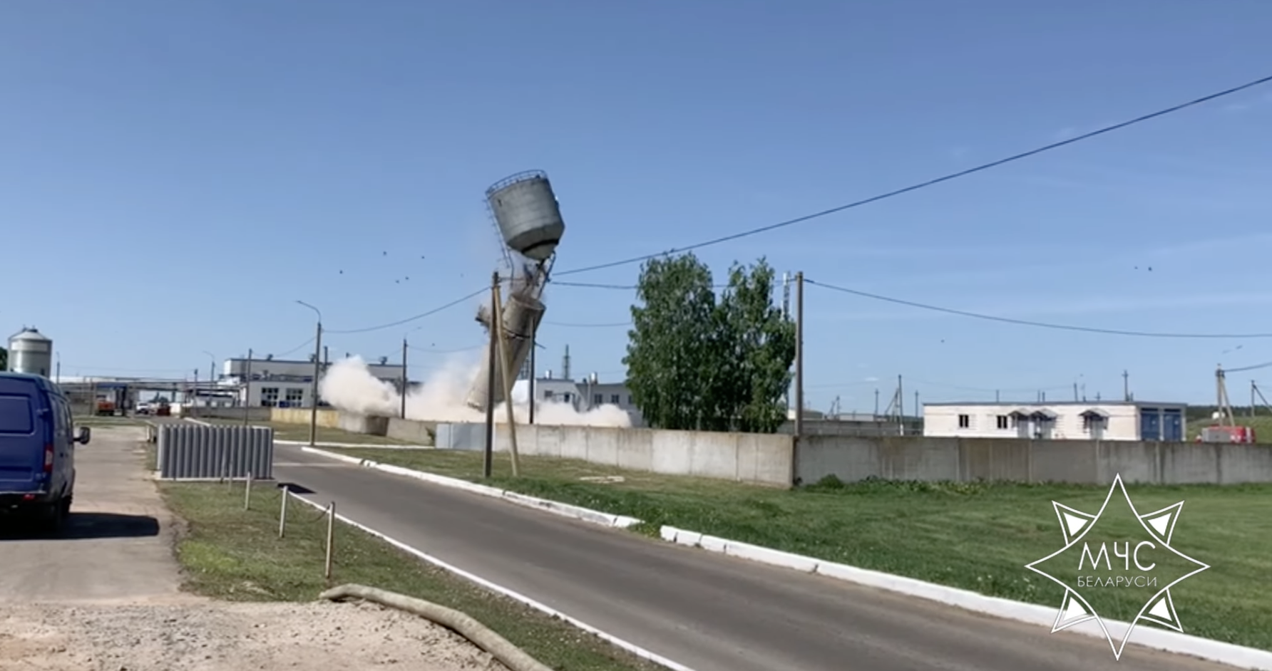 Под Витебском взорвали водонапорную башню