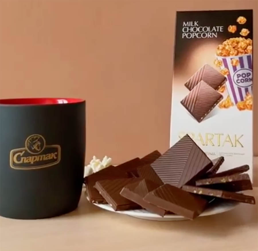 В Беларуси выпустили шоколад с попкорном