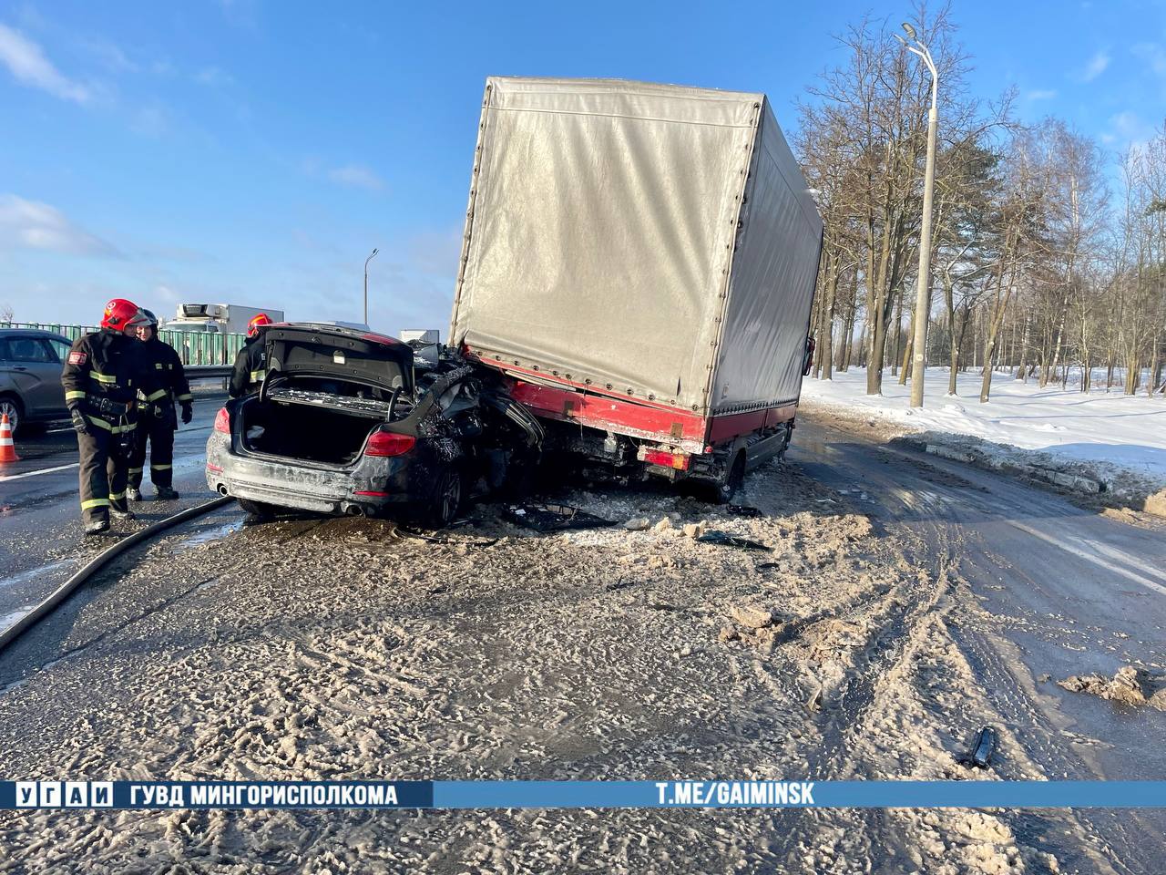 На въезде в Минск в ДТП пострадали четыре человека